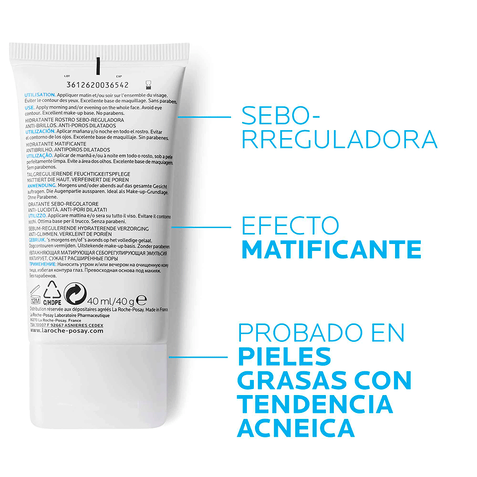 Effaclar Mat hidratante matificante La Roche Posay Effaclar Mat hidratante matificante La Roche Posay