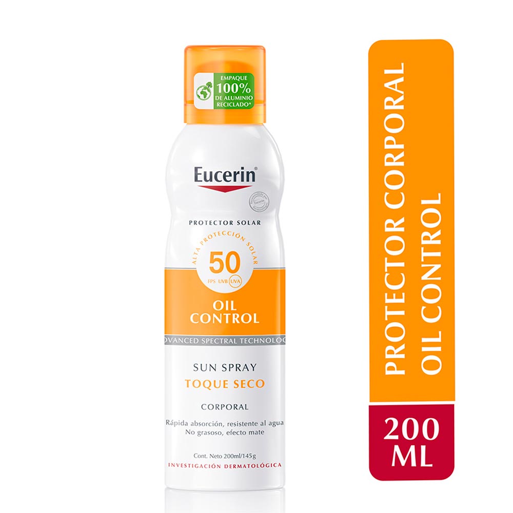Eucerin Sensitive Protect Aerosol Toque Seco FPS50 Protector Solar Corporal