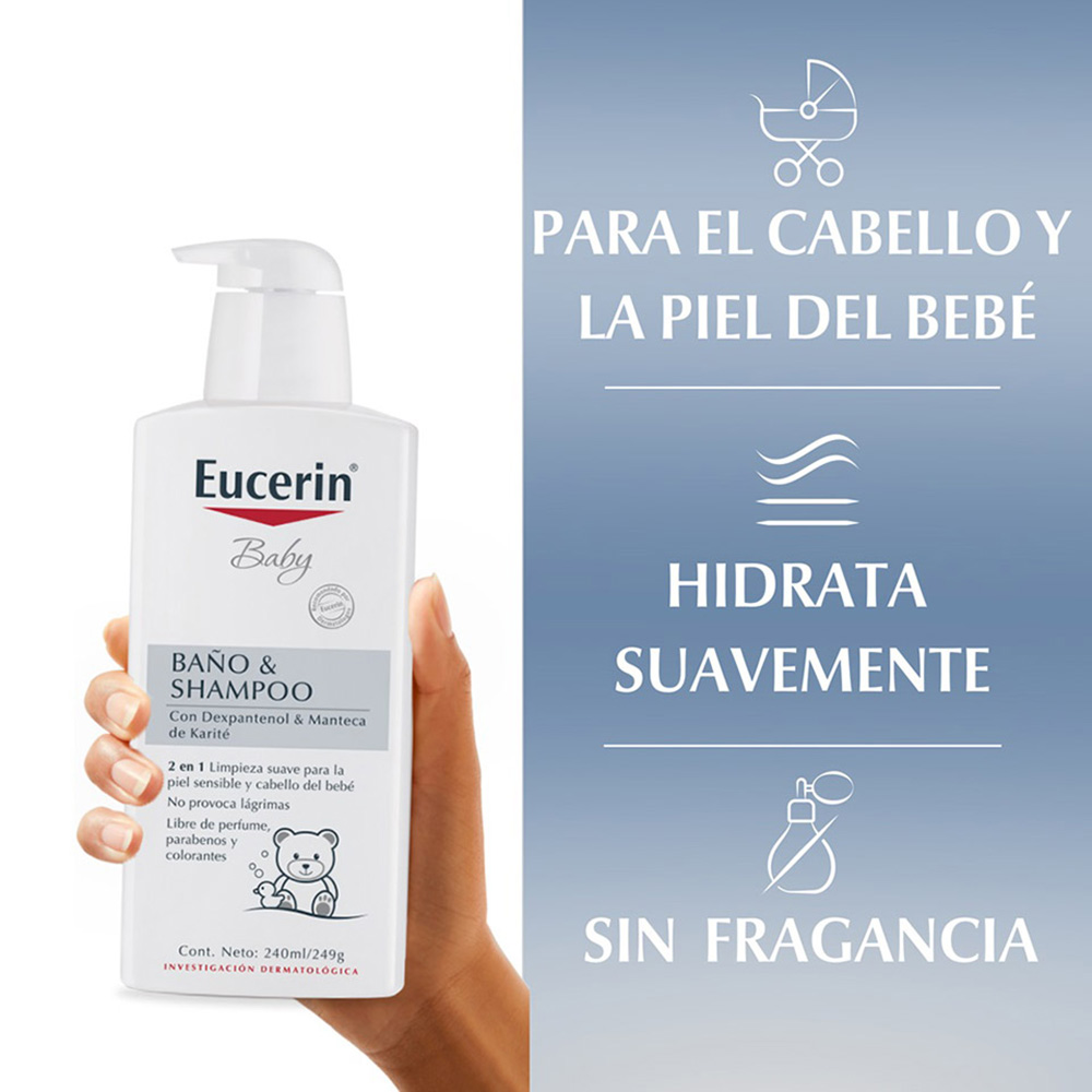 Eucerin Baby Baño y Shampoo para piel sensible