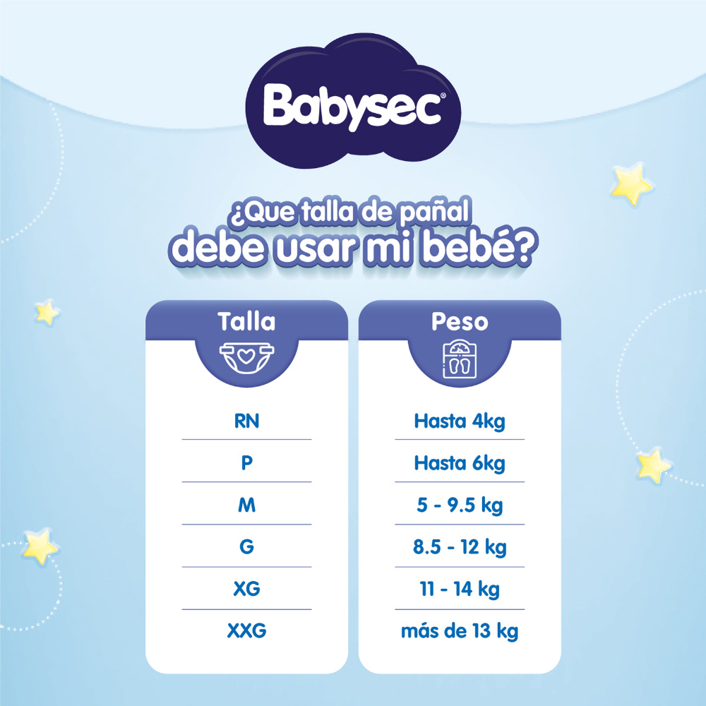 Babysec Pañal Bebé Premium Talla P Babysec Pañal Bebé Premium Talla P