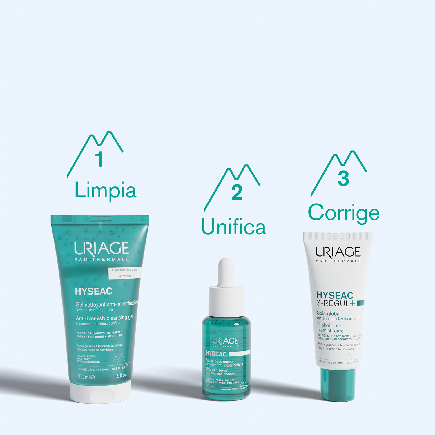 Uriage Hyséac Gel Limpiador Facial Para Pieles Mixtas A Grasas Uriage Hyséac Gel Limpiador Facial Para Pieles Mixtas A Grasas