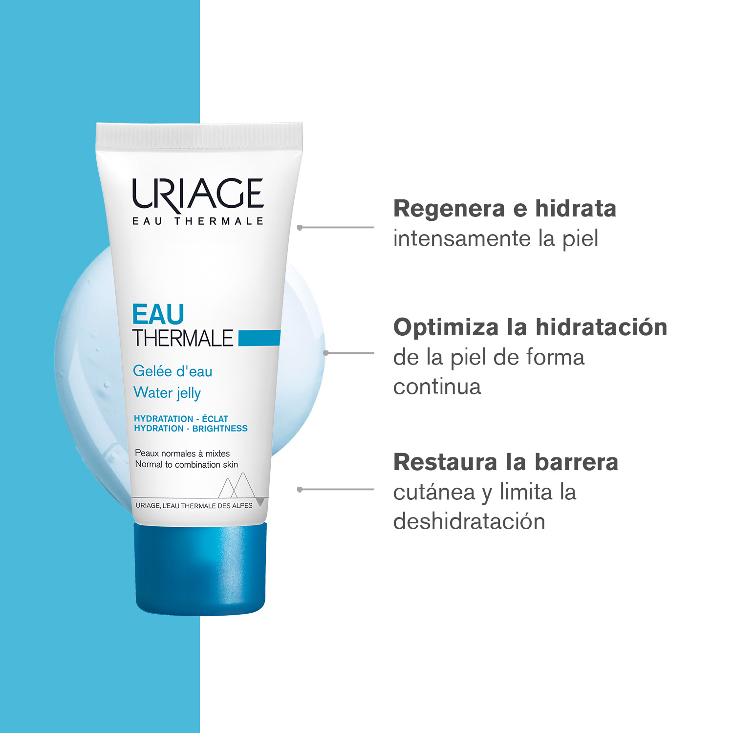 Uriage Eau Thermale Gel De Agua Hidratante Pieles Mixtas A Grasas