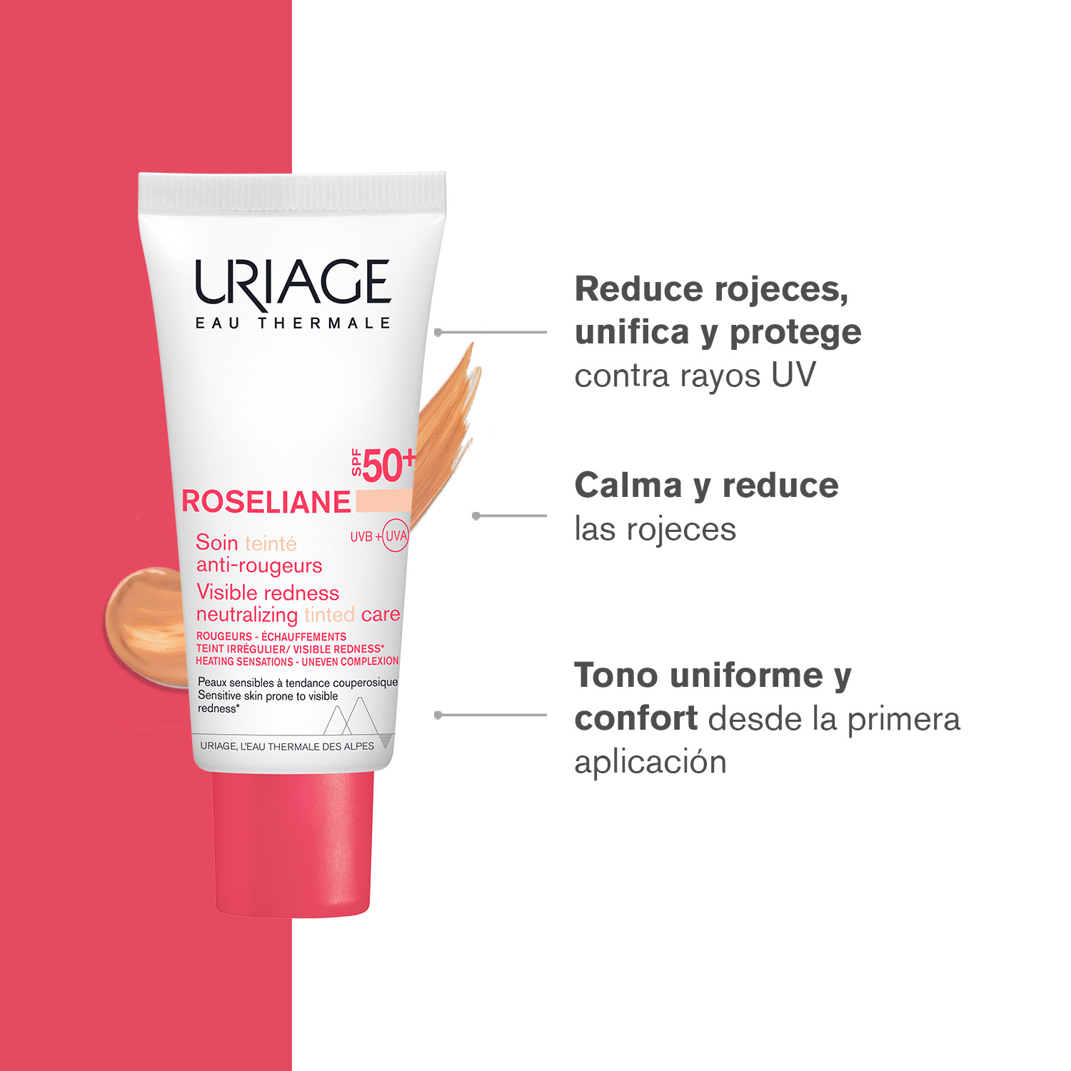 Uriage Roséliane Cc Cream Spf50+ Piel Sensible