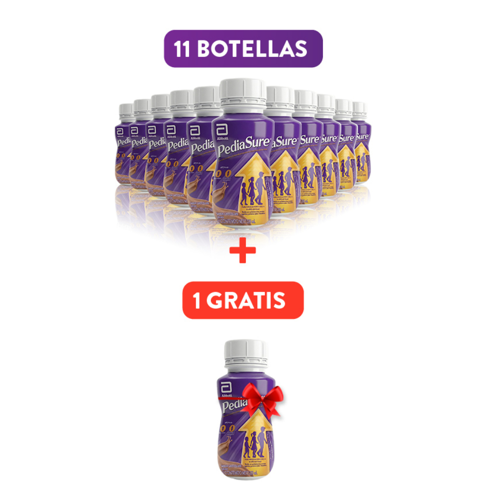 Pack 12 Pediasure Líquido Chocolate 220ml Pack 12 Pediasure Líquido Chocolate 220ml