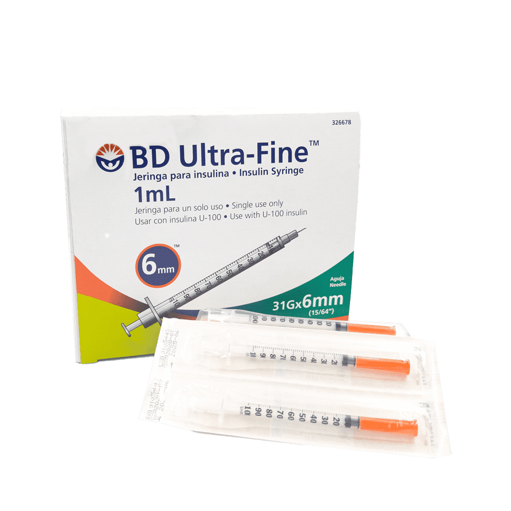 Jeringa Descartable de Insulina 1.0Ml C/A 31X6Mm 