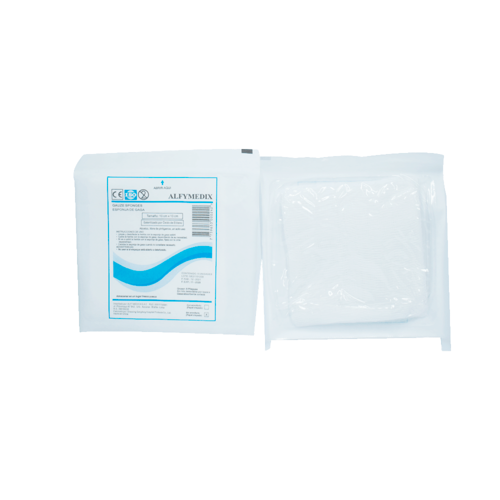 Gasa Estéril de 10X10 Alfy Medex Sobre x 5 Und Gasa Estéril de 10X10 Alfy Medex Sobre x 5 Und