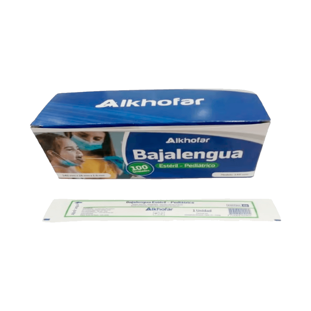 Bajalengua Estéril  Alkofarma Adulto 