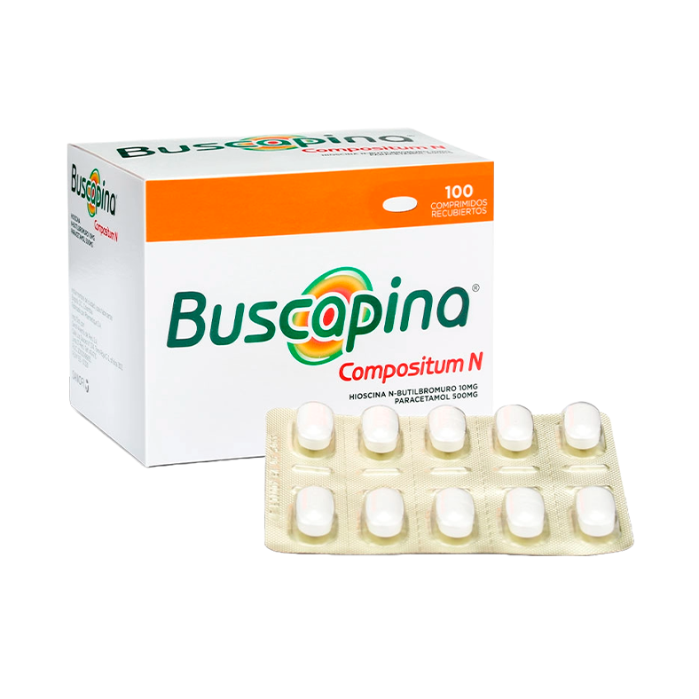 Buscapina Compositum N 10mg/500mg comprimido recubierto Buscapina Compositum N 10mg/500mg comprimido recubierto