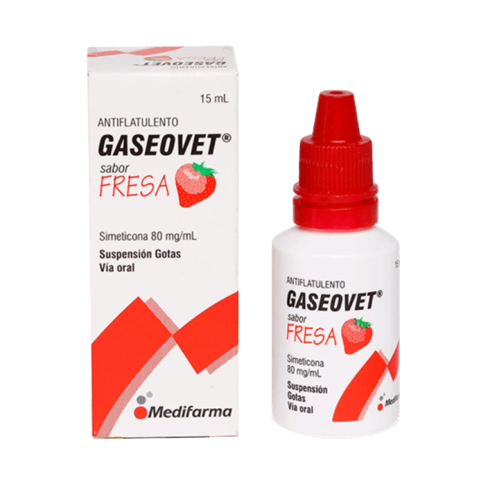 Gaseovet 80mg/ml Gotas Sabor Fresa