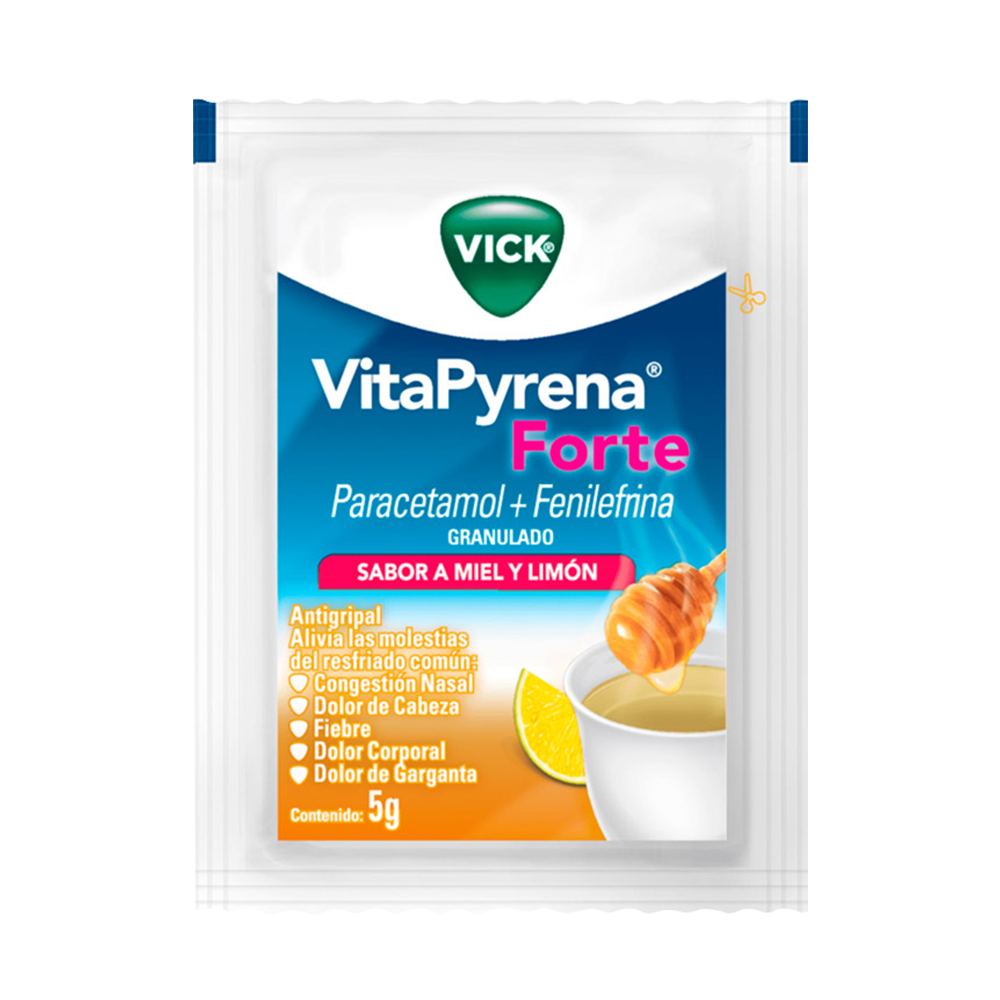 Vick VitaPyrena Forte Alivia 5 síntomas de la gripe Vick VitaPyrena Forte Alivia 5 síntomas de la gripe