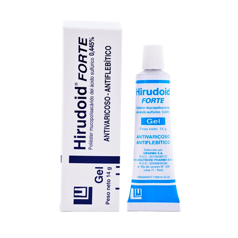 Hirudoid forte 0.445% gel tubo x14 gr.