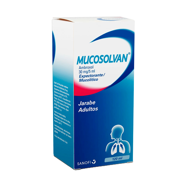 Mucosolvan 30mg/5ml jarabe frasco x120 ml.