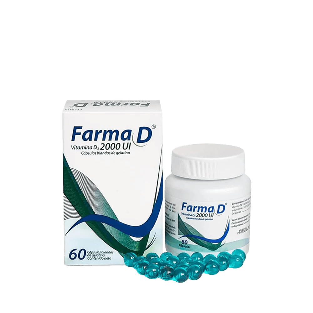 Farma D 2000 UI Cápsula Blanda
