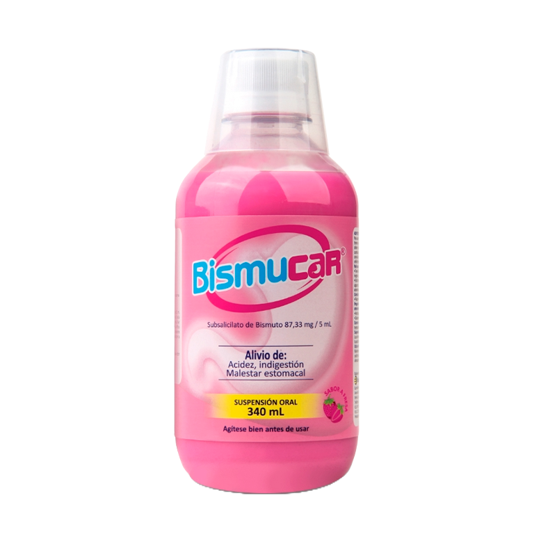 Bismucar 87. 33mg/5ml suspension frasco x340 ml.