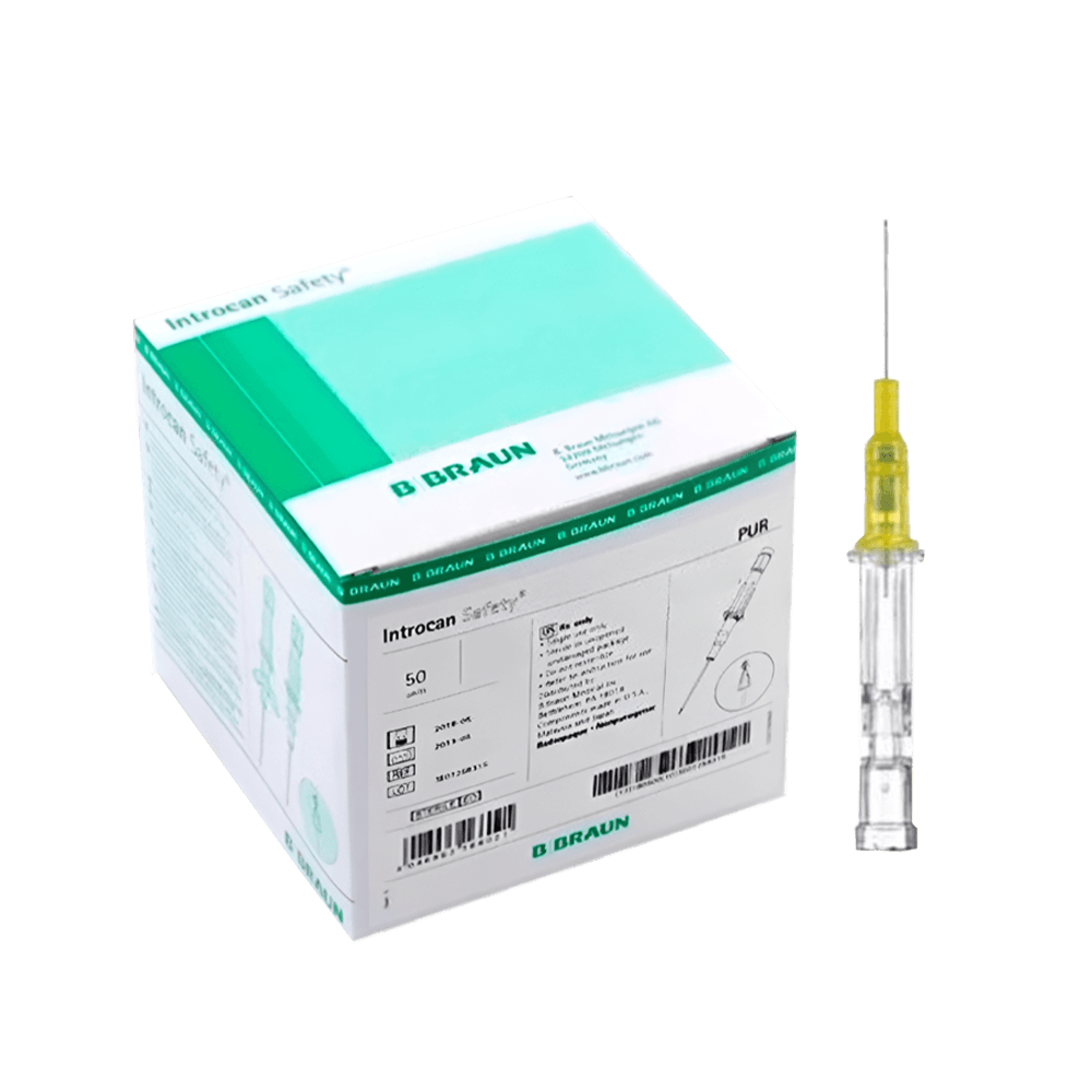 Catéter Intravenoso Periférico Introcan N° 24G X 1 ”