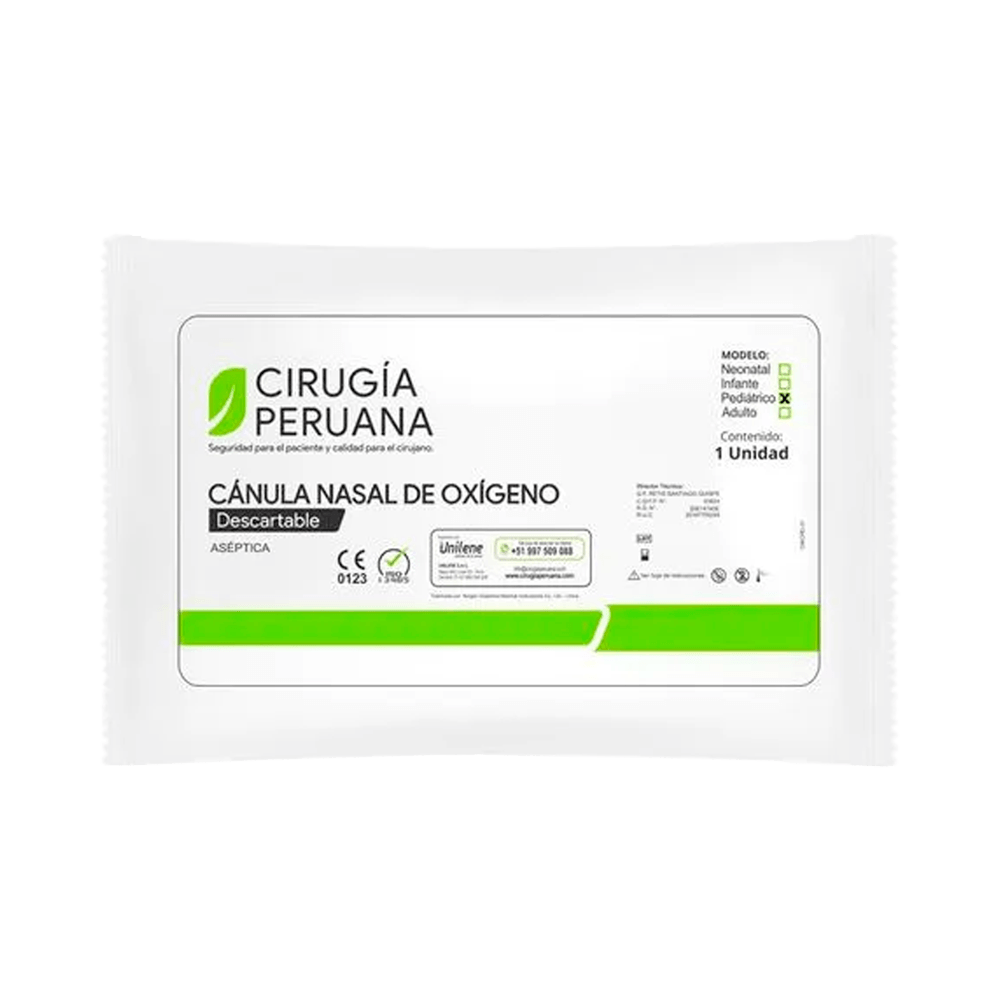 Cánula Nasal Cirugía Peruana Pediátrica 