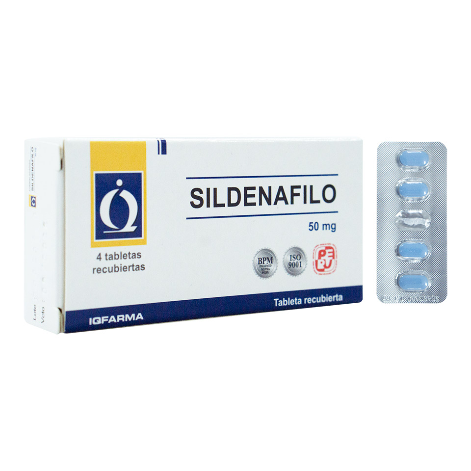 Sildenafilo 50mg Tableta Recubierta IQ Farma