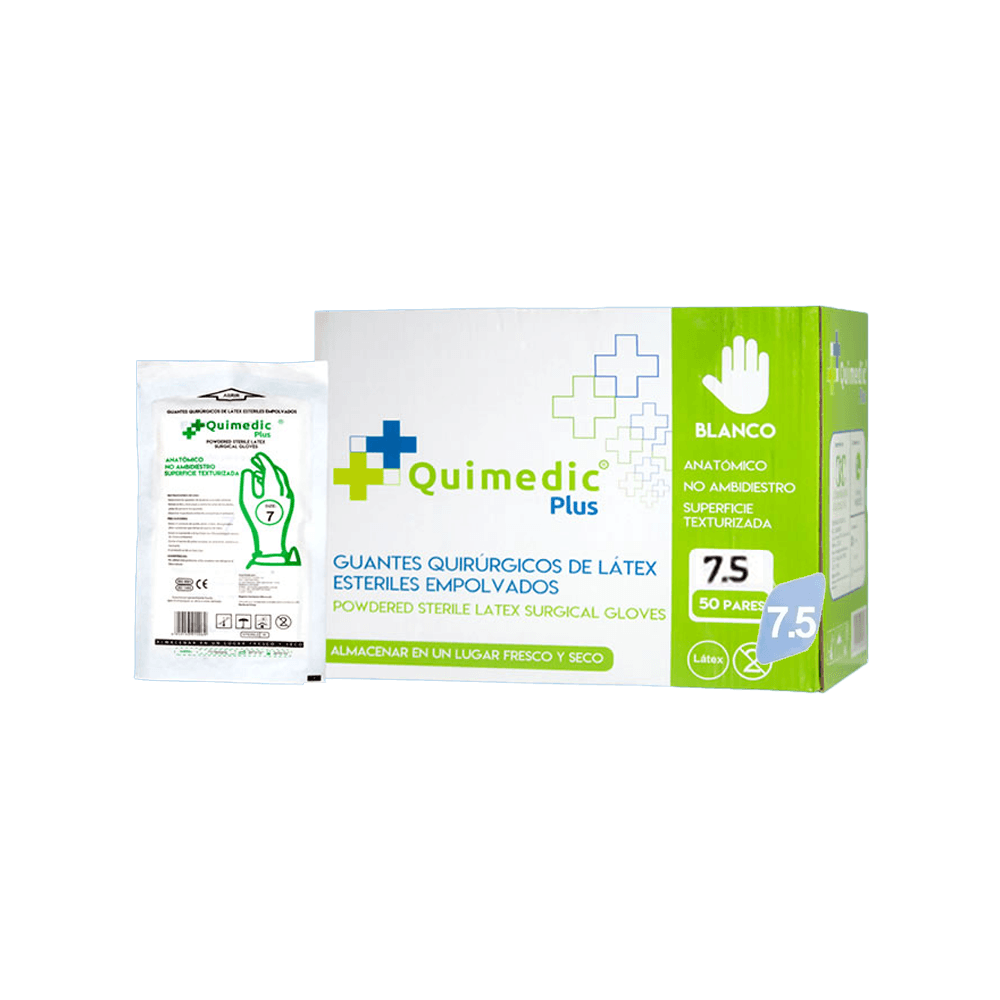 Guante Quirúrgico N° 7.5 Quimedic Plus