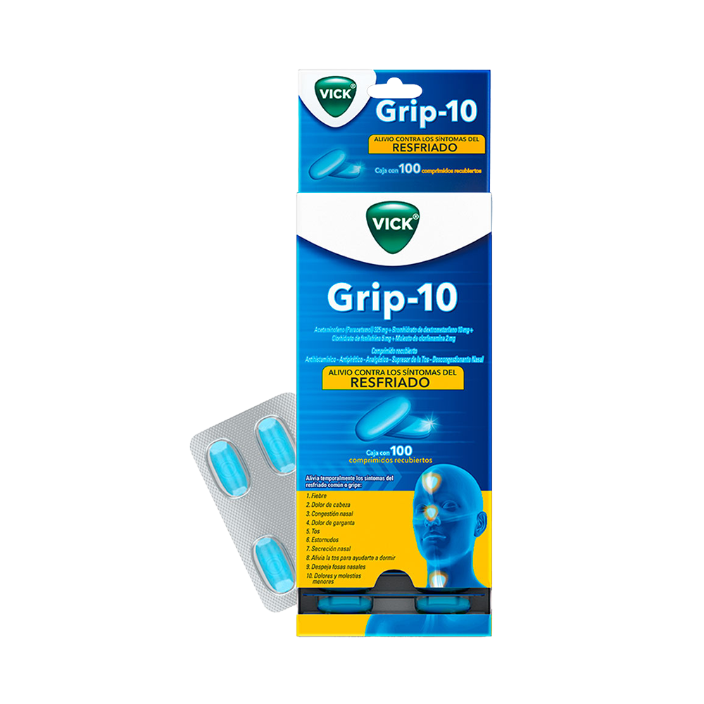 Vick Grip-10 Antigripal
