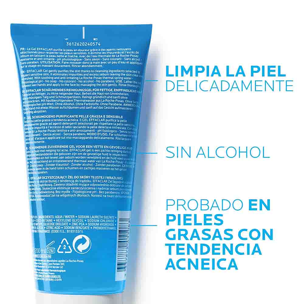 Gel Limpiador La Roche Posay Effaclar Pieles Mixtas a Grasas