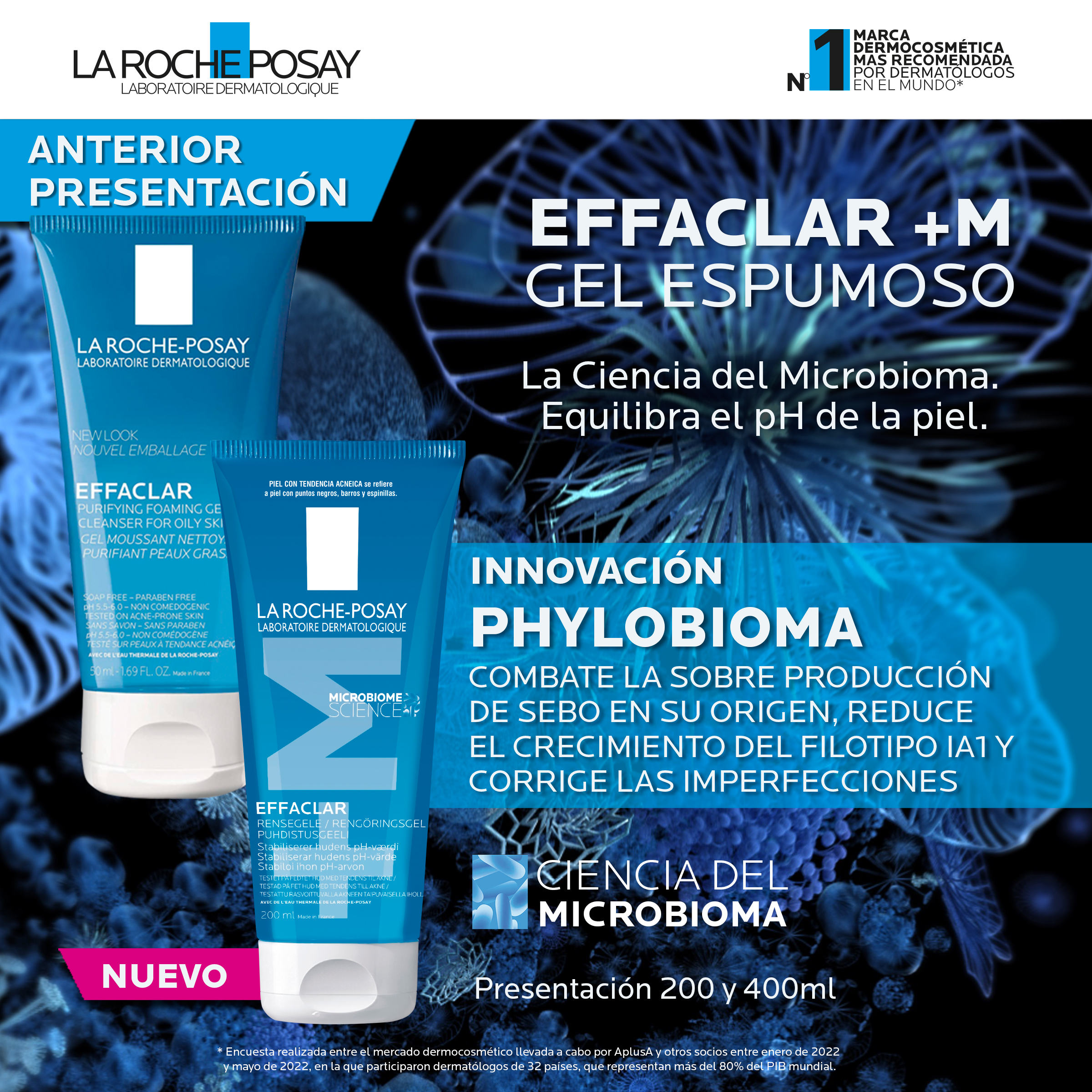 Gel Limpiador La Roche Posay Effaclar Pieles Mixtas a Grasas Gel Limpiador La Roche Posay Effaclar Pieles Mixtas a Grasas