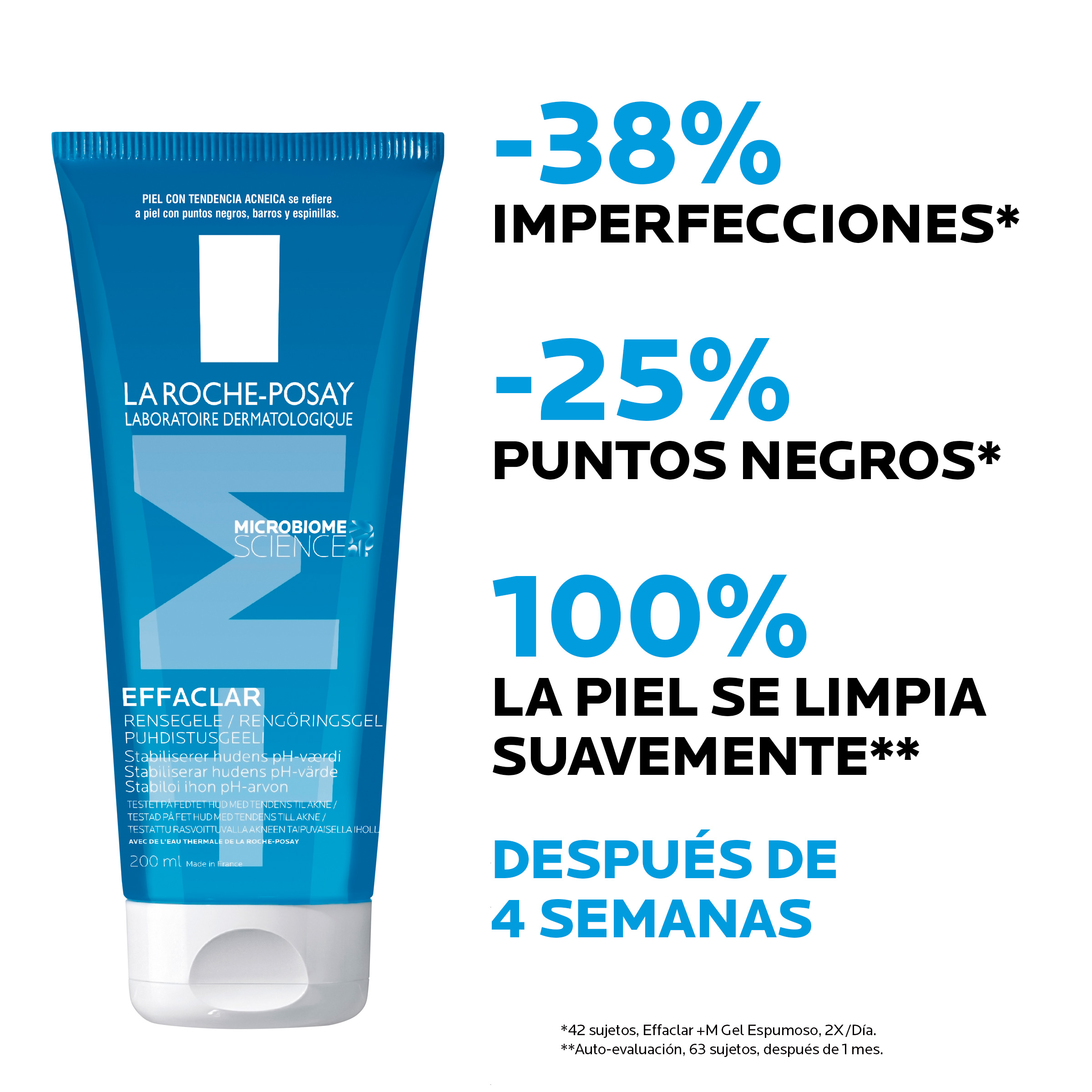Gel Limpiador La Roche Posay Effaclar Pieles Mixtas a Grasas Gel Limpiador La Roche Posay Effaclar Pieles Mixtas a Grasas