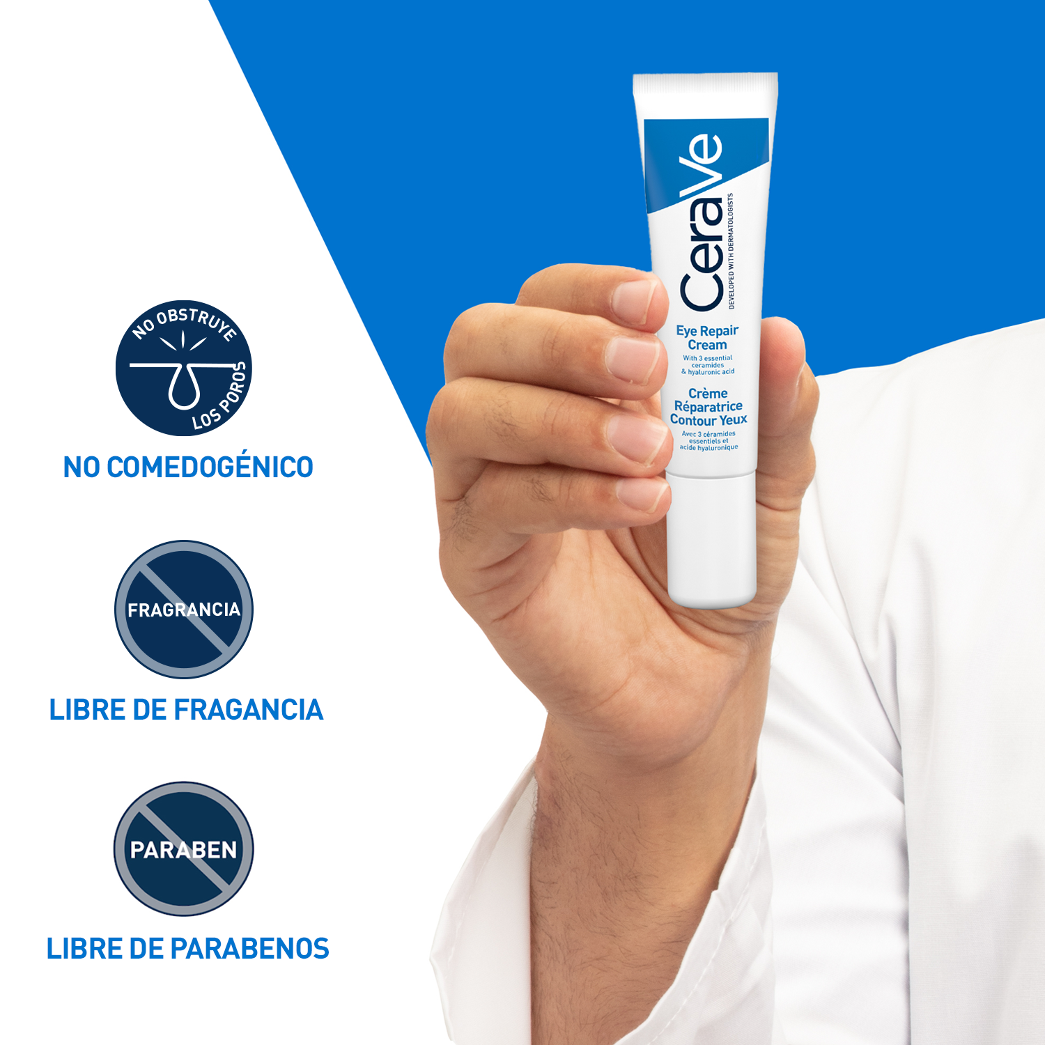 Crema Reparadora Contorno de Ojos CeraVe Tubo x14ml. Crema Reparadora Contorno de Ojos CeraVe Tubo x14ml.