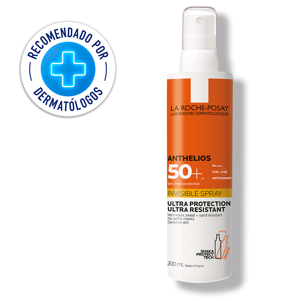 Protector Solar La Roche Posay Corporal Anthelios Spray Invisible FPS 50+ Frasco x200ml.