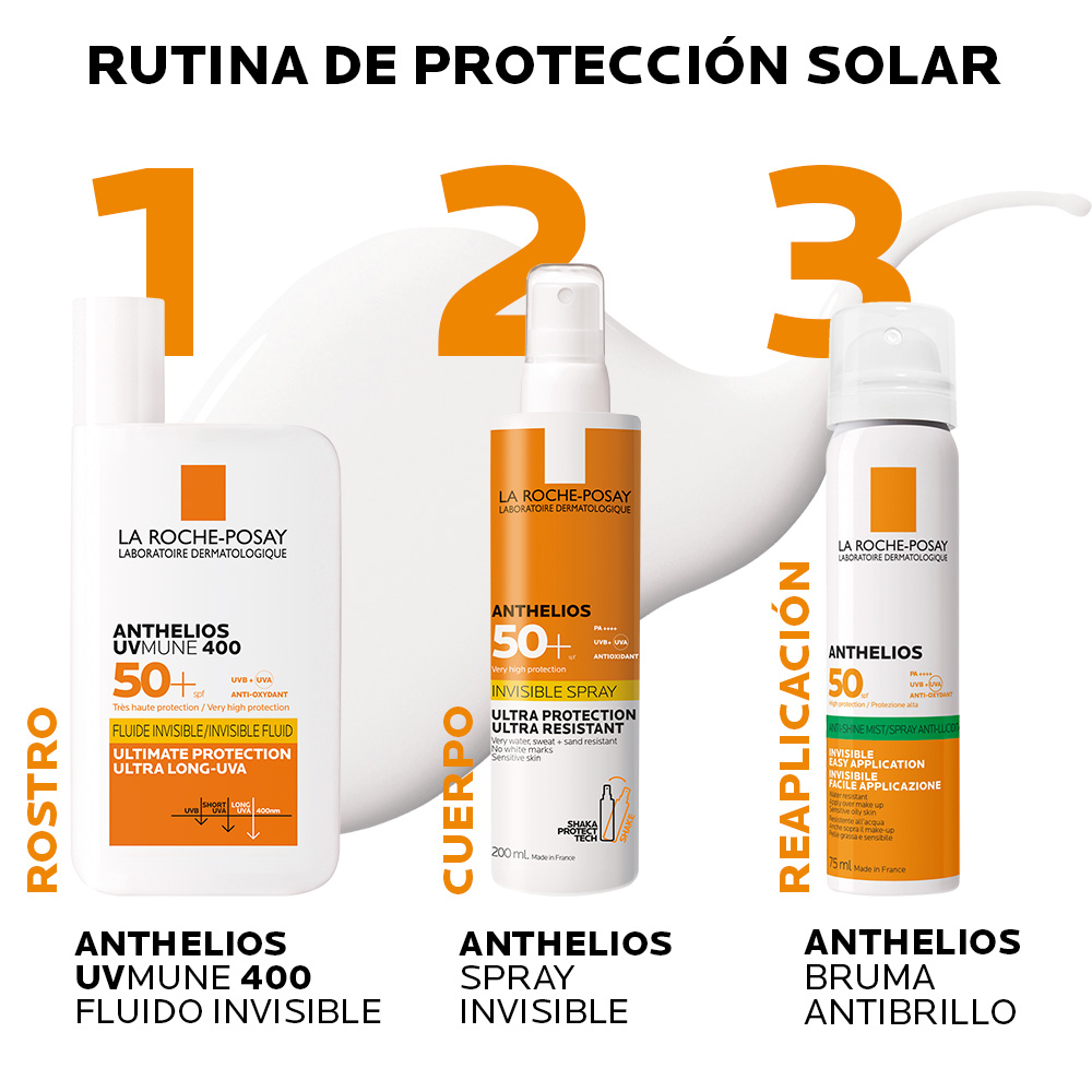 Protector Solar La Roche Posay Corporal Anthelios Spray Invisible FPS 50+ Frasco x200ml.