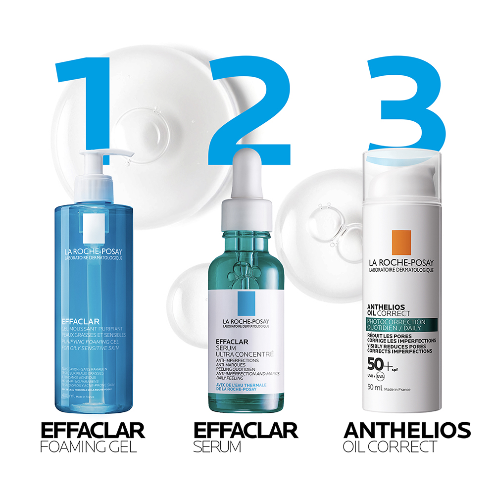 Protector Solar La Roche Posay Anti-imperfecciones Anthelios Oil Correct FPS 50+ Frasco x50ml.
