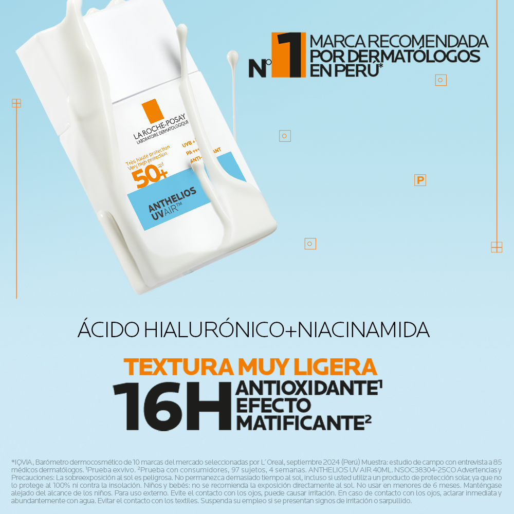 Protector Solar La Roche Posay Anthelios UV Air FPS 50+