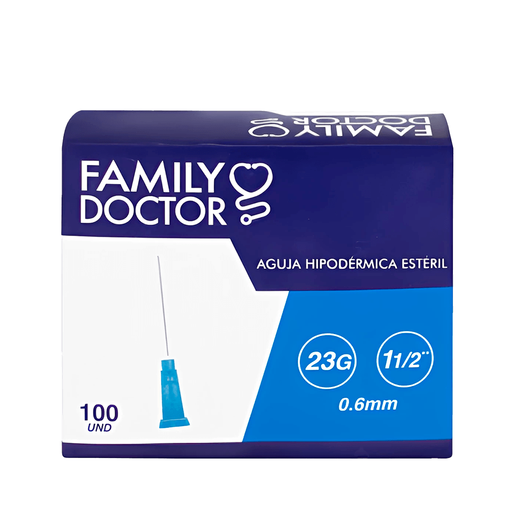 Aguja Hipodérmica 23G 1 1/2 X 0.6 Mm Family Doctor