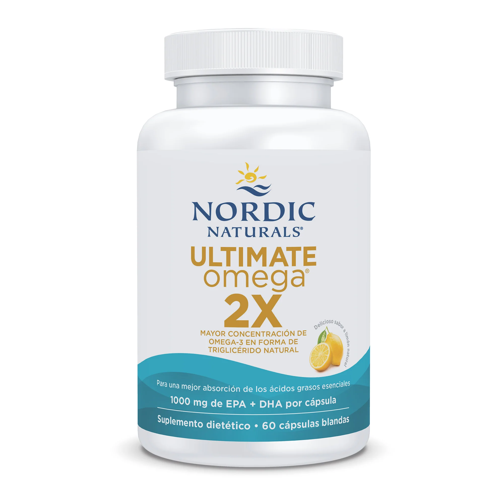 Ultimate Omega 2X sabor limón Nordic Naturals Cápsulas Blandas