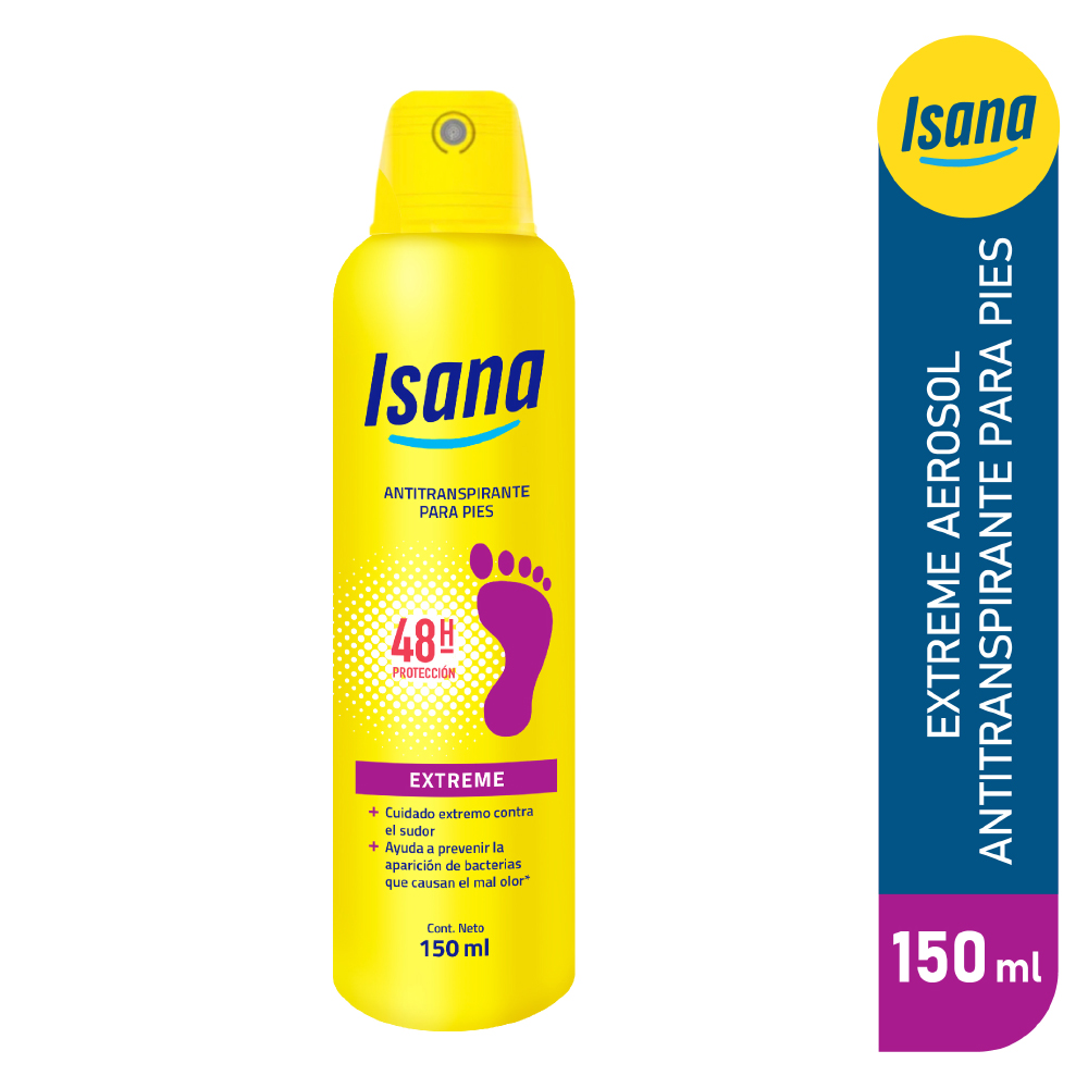 Isana Antitranspirante Extreme Frasco x 150 ml.