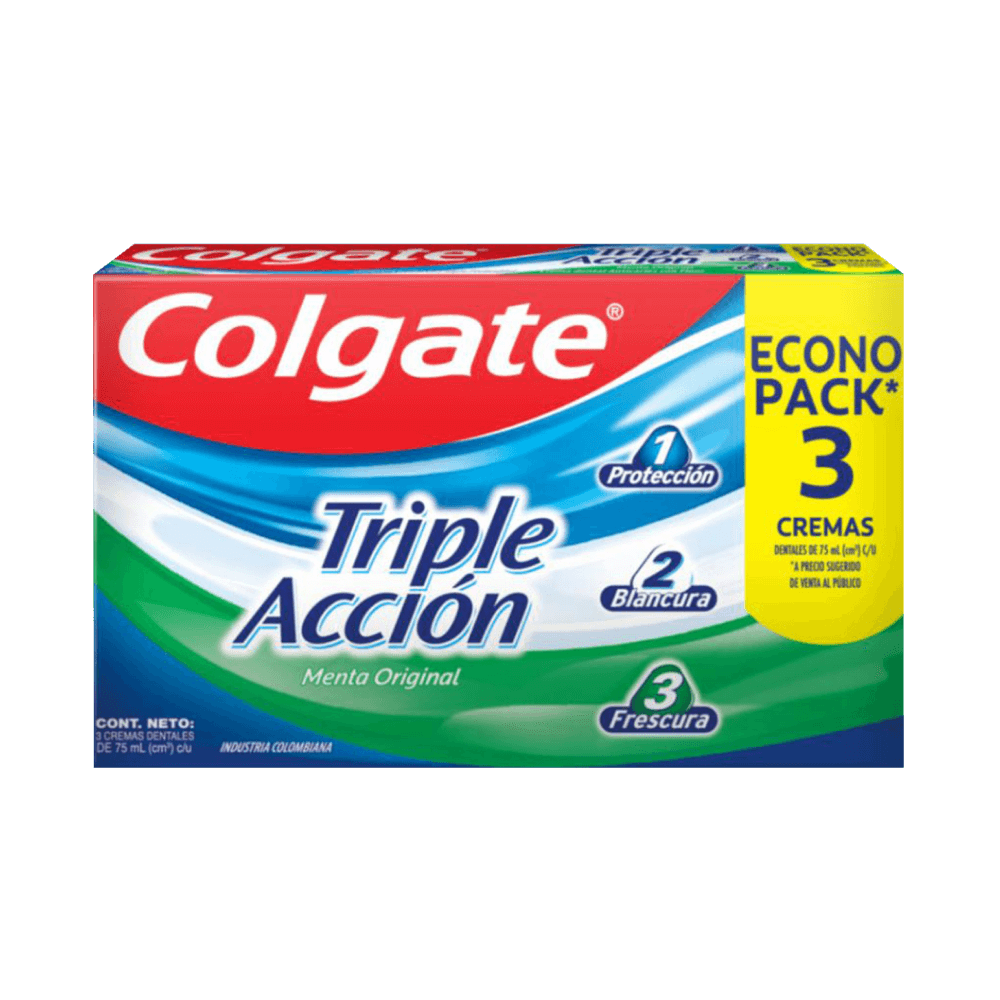 Pasta Dental Colgate Triple Acción Tubo 75ml