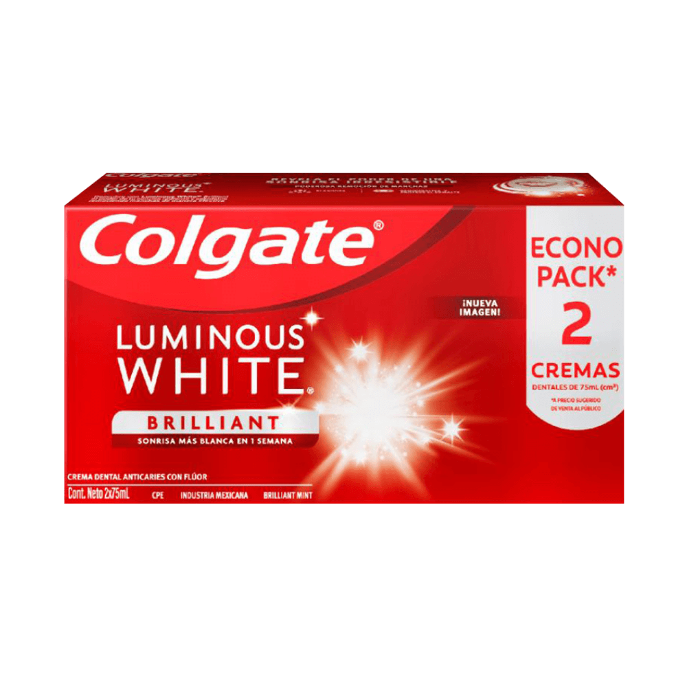 Pasta Dental Colgate Luminous White Tubo 75ml
