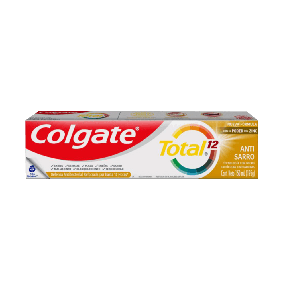 Pasta Dental Colgate Total 12 Antisarro