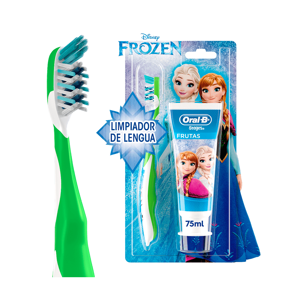 Cepillo Dental Oral-B + Pasta Dental Frozen