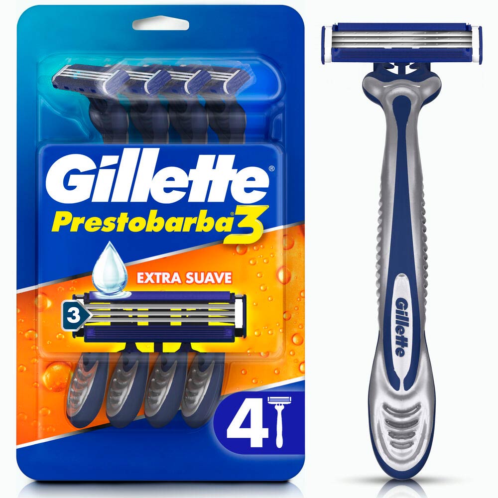 Gillette máquina de afeitar descartable prestobarba3