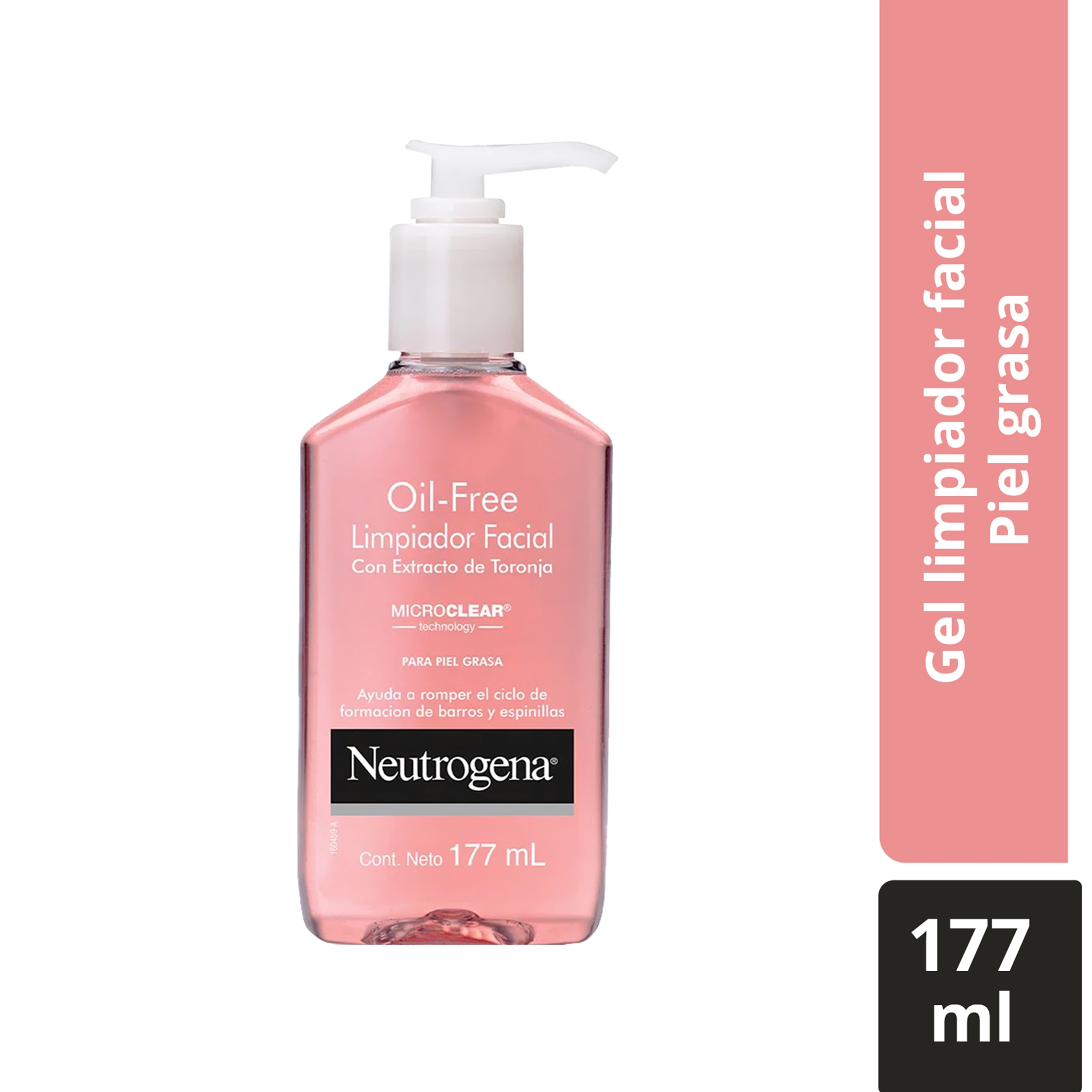 Gel Limpiador Facial Oil Free Clear Wash Neutrogena Pink Grapefruit