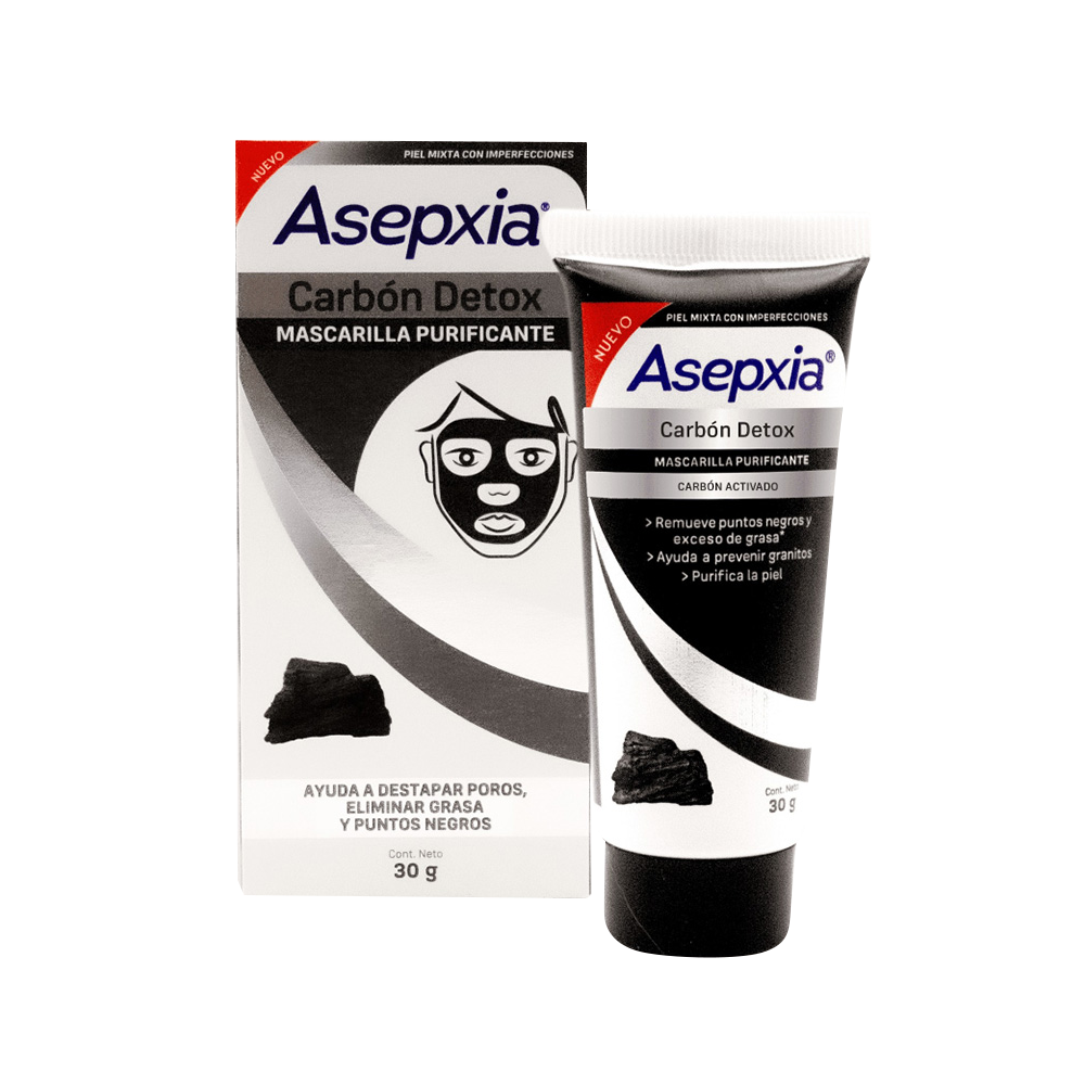 Mascarilla Peel Off Asepxia Carbón Detox Mascarilla Peel Off Asepxia Carbón Detox