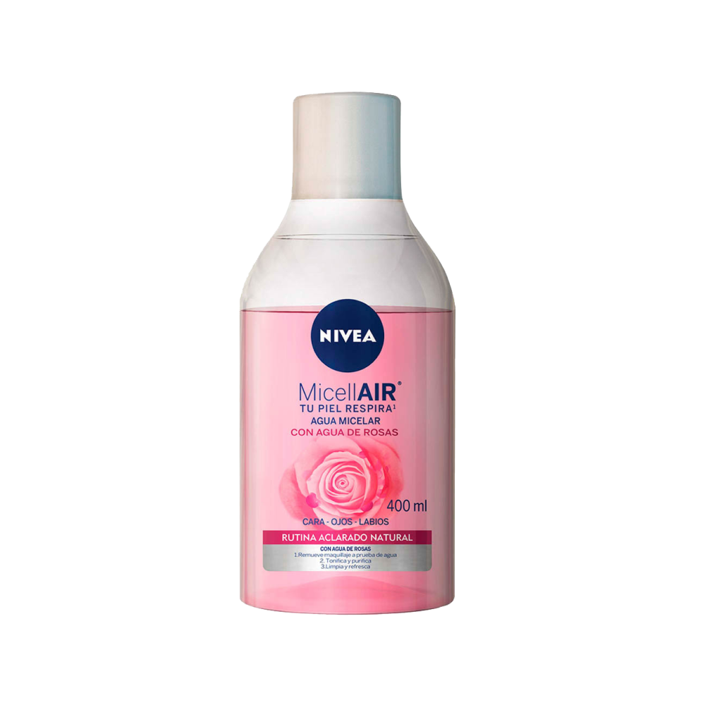 Agua Micelar Nivea con Agua de Rosas Aclarado Natural