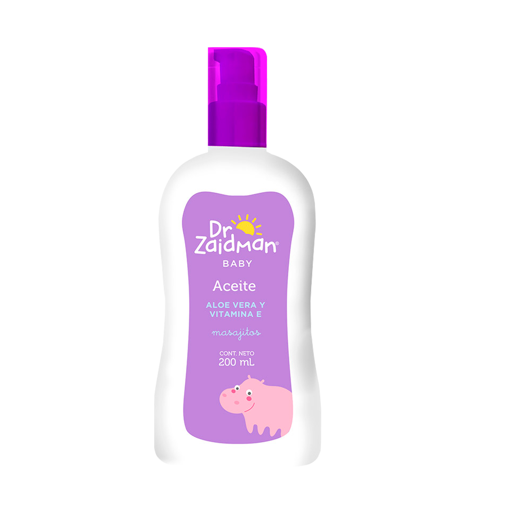 Aceite Dr. Zaidman Baby con Aloe Vera y Vitamina E
