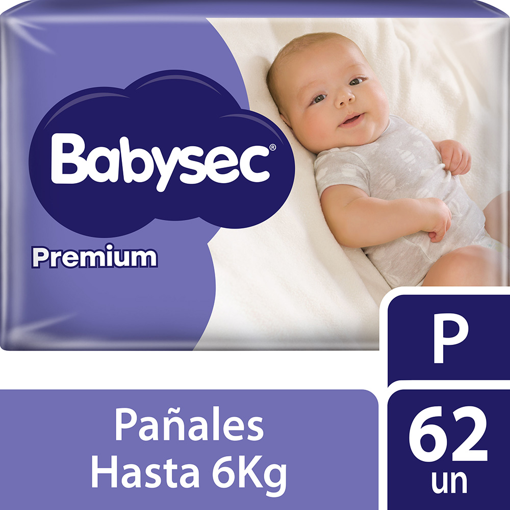 Babysec Pañal Bebé Premium Talla P Babysec Pañal Bebé Premium Talla P