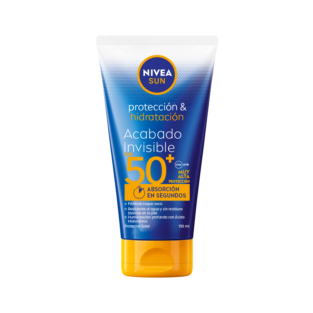 Protector Solar Nivea Hidrata Y Protege Invisible 50+ Loción