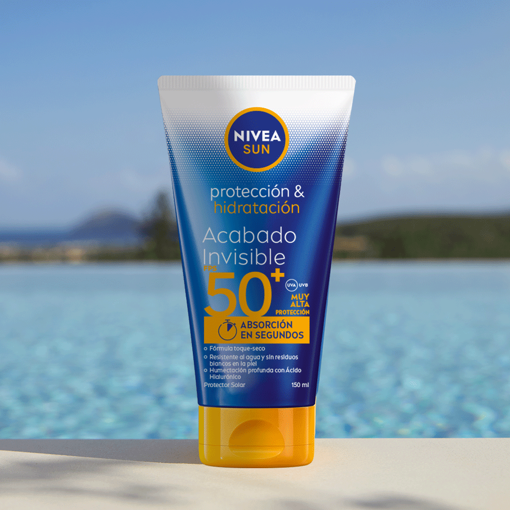 Protector Solar Nivea Hidrata Y Protege Invisible 50+ Loción