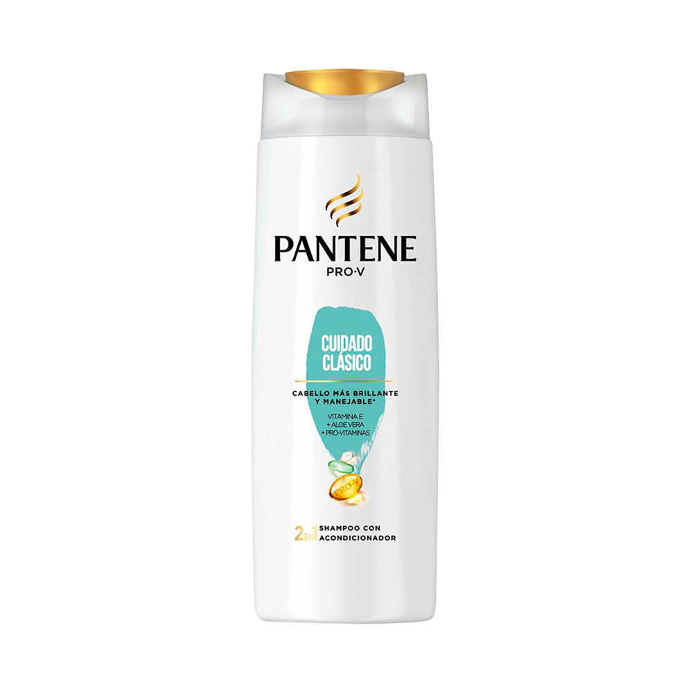 Pantene Pro-V shampoo 2 en 1 cuidado clásico frasco x400ml.