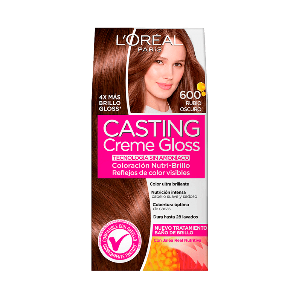Tinte para Cabello Casting Creme Gloss Rubio Oscuro 600