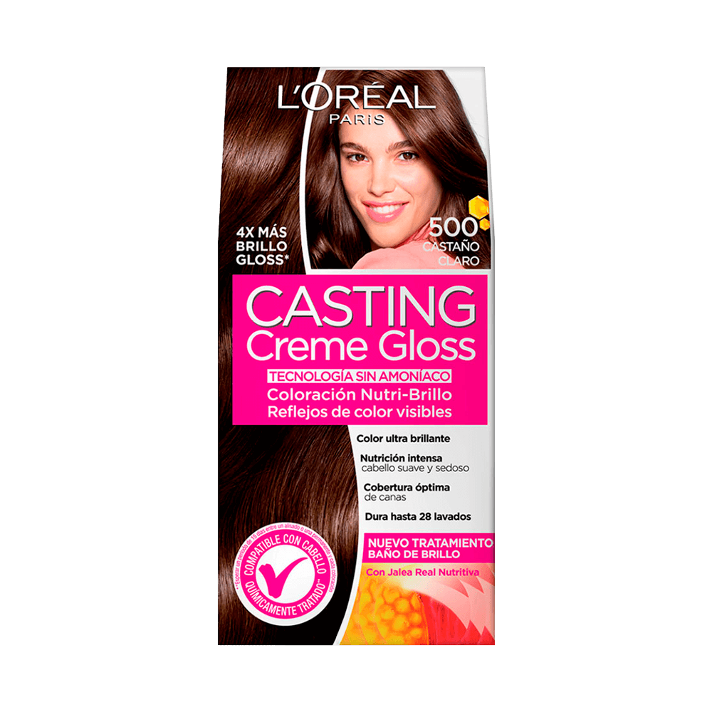 Tinte para Cabello Casting Creme Gloss Castaño Claro 500