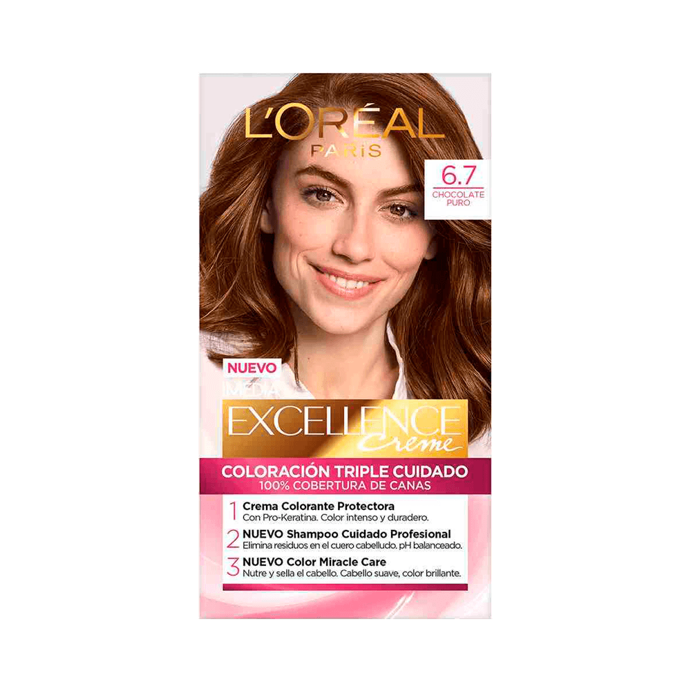 Tinte L'Oreal Paris Excellence Creme Tono 6.7